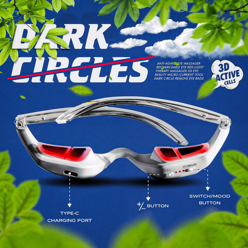 3D Eye Massager with Red Light Therapy